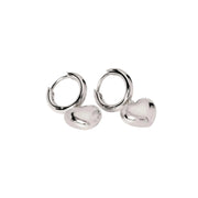 Mabina Orecchini in argento con cuore pendente 563820